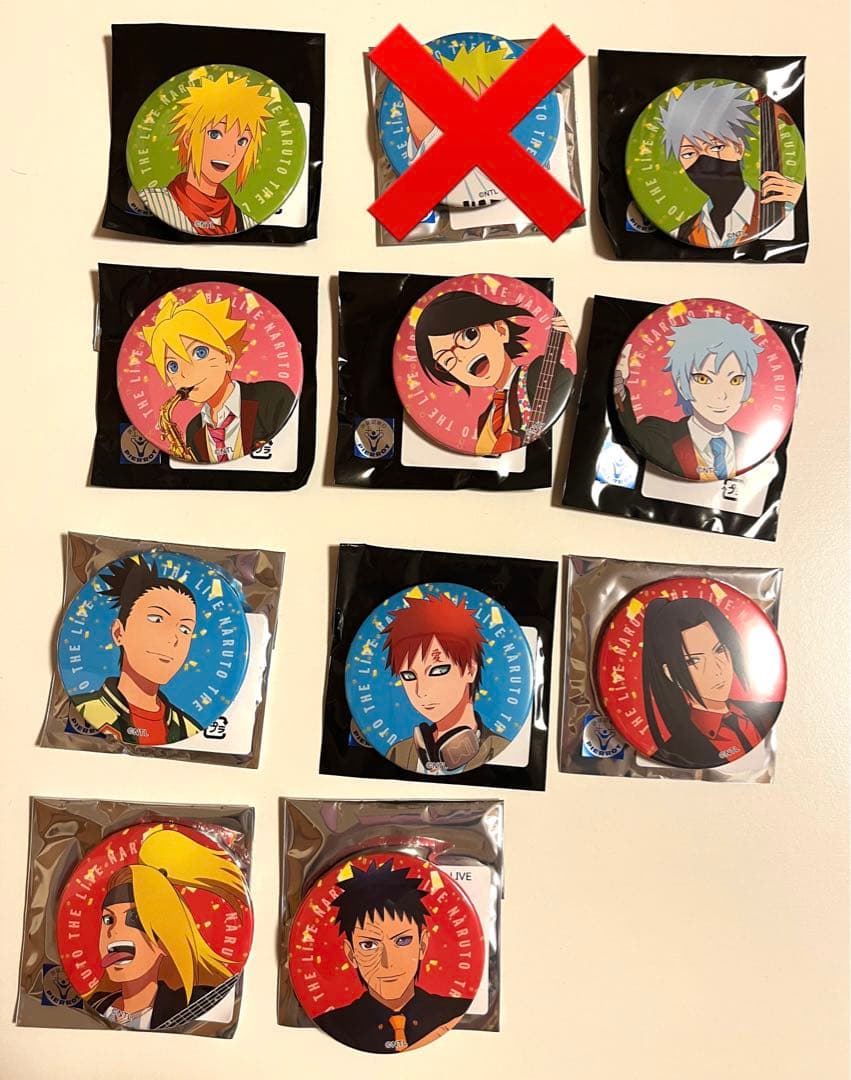 NARUTO THE LIVE 缶バッジ