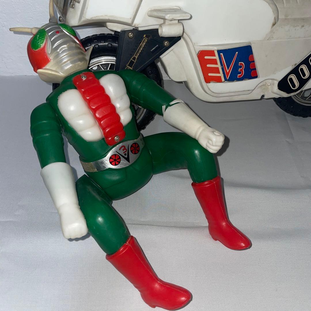 仮面ライダーV3 ハリケーン号　石森章太郎　大型ポリ製　ソフビ