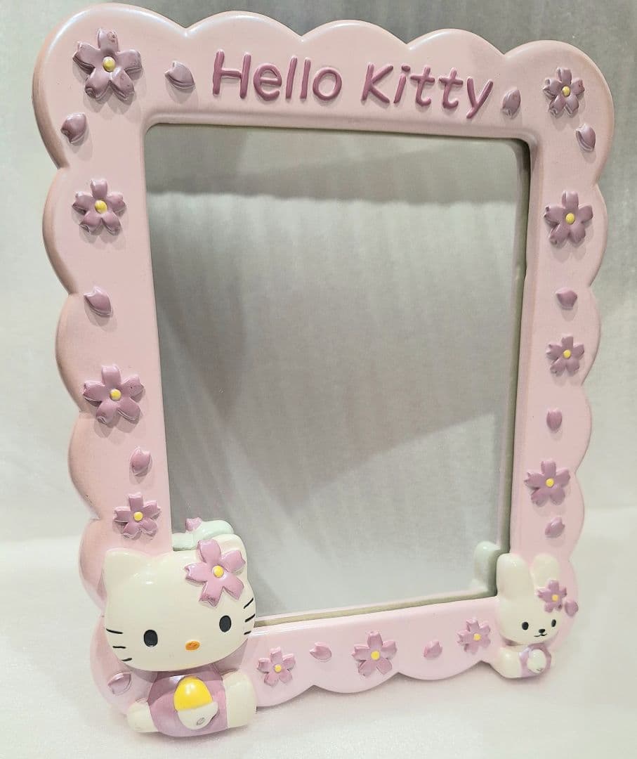 ハロー キティ 1999 桜 スタンド ミラー 卓上 鏡 平成レトロ 激レア