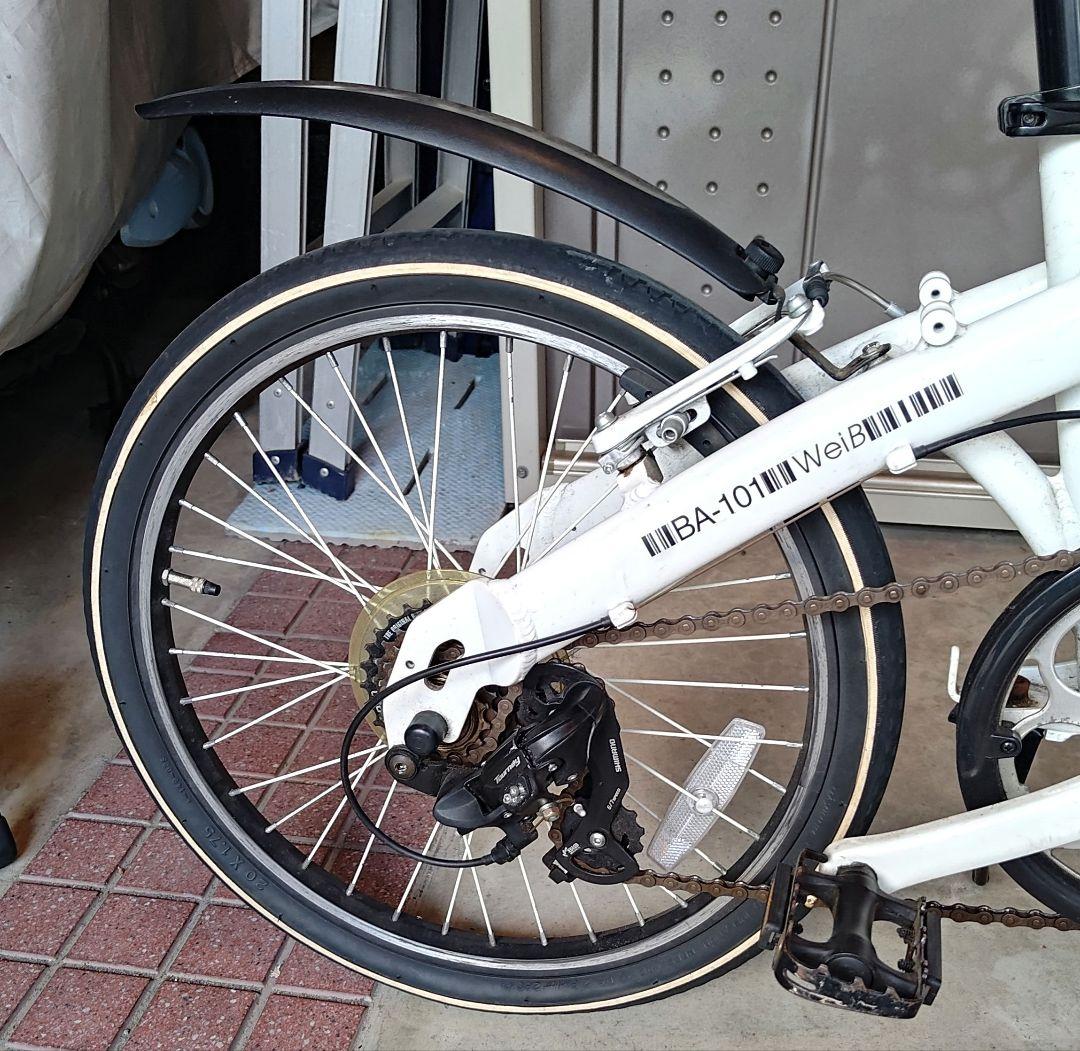 【セット タイロン】 折り畳み自転車 WACHSEN ２０インチ ６段変速