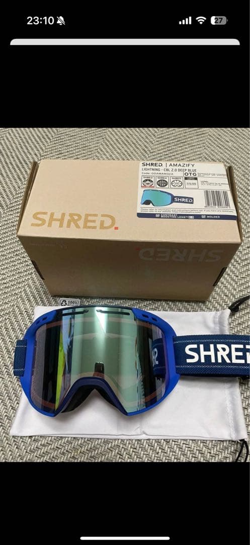 SHRED. シュレッドAMAZIFY ゴーグル アメジファイ