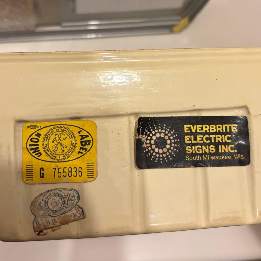 【7UPセブンアップWINE】動くライトヴィンテージ看板※ジャンク品