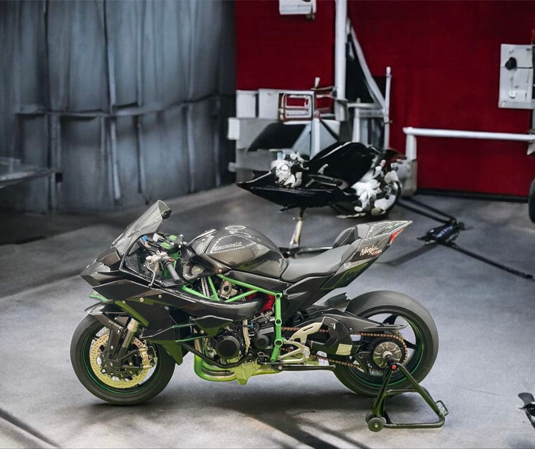 TAMIYA製　Kawasaki Ninja H2R. 1/12 完成品