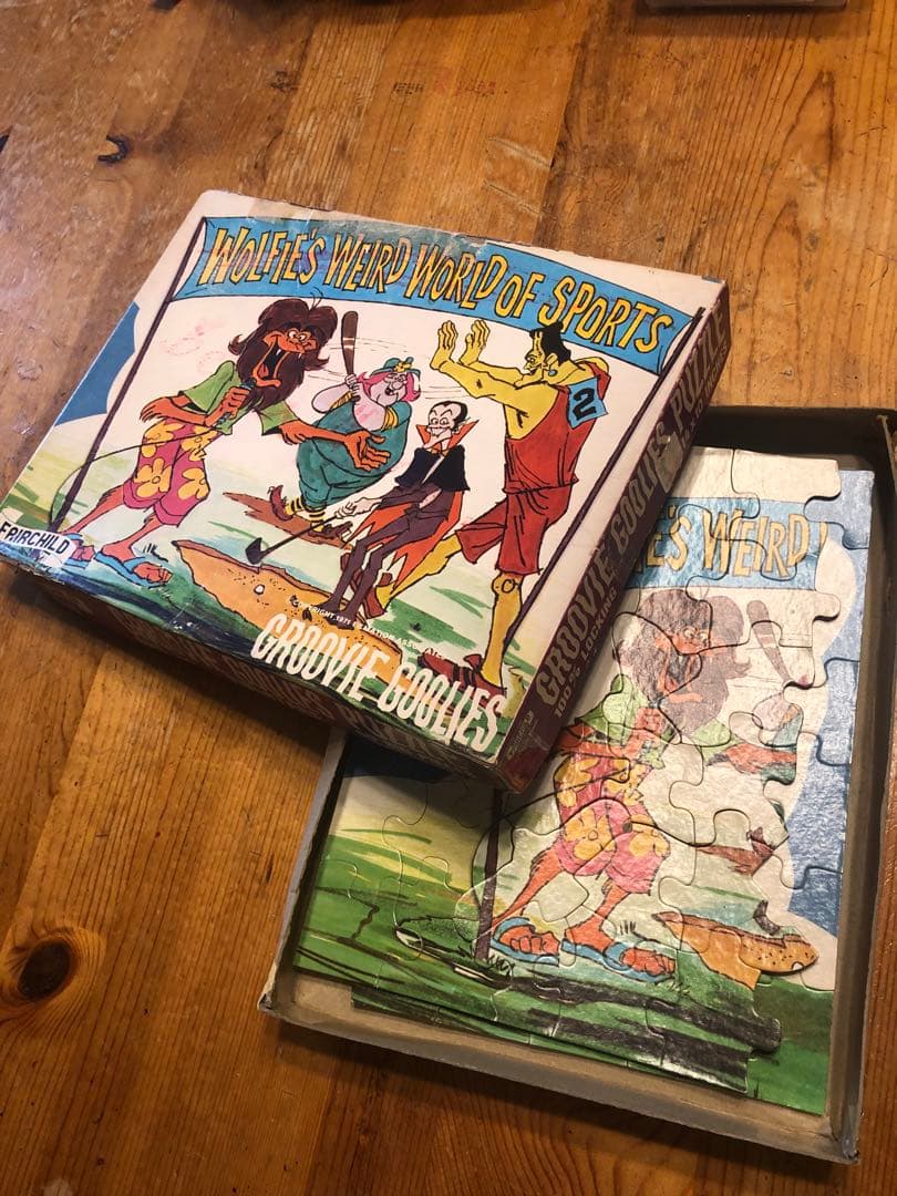 ホラー　モンスター　70s 幽霊城のドボチョン一家　ビンテージ　ジグゾーパズル