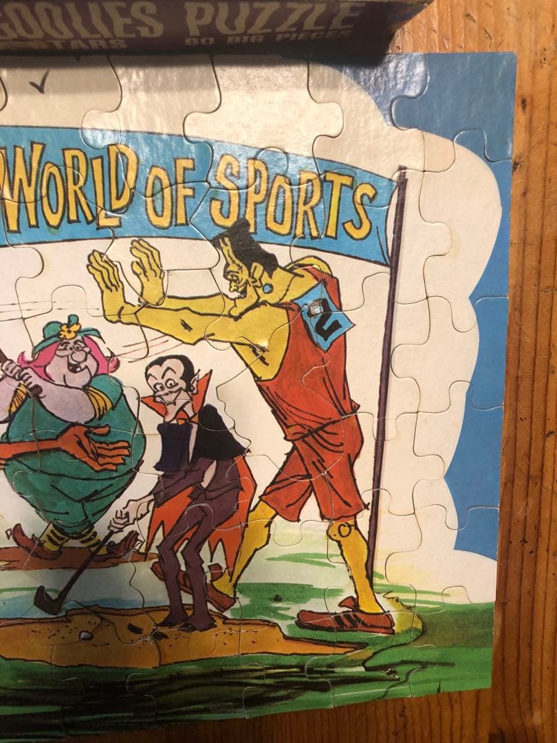 ホラー　モンスター　70s 幽霊城のドボチョン一家　ビンテージ　ジグゾーパズル