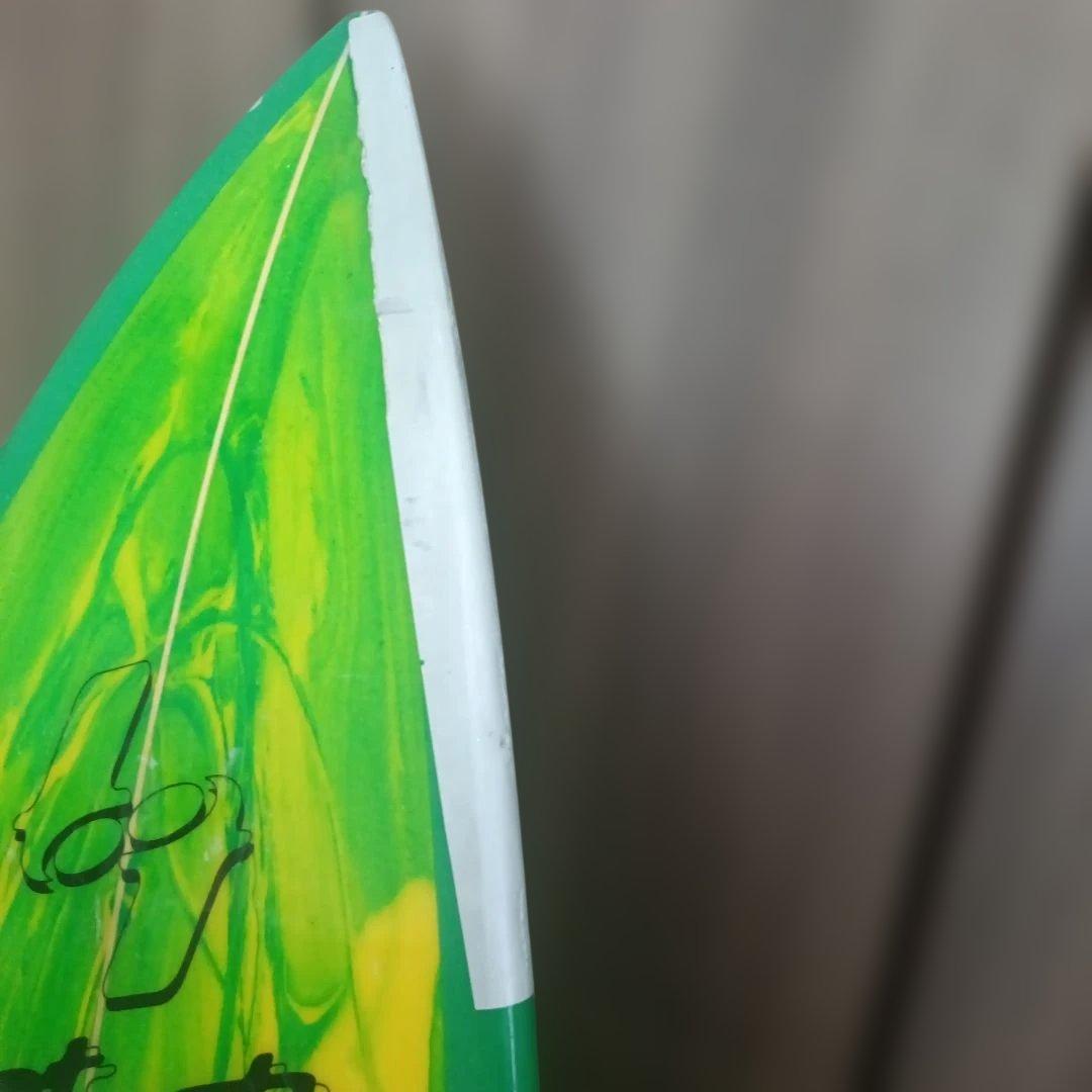 H\"rash ショートボード 緑/黄　175cm