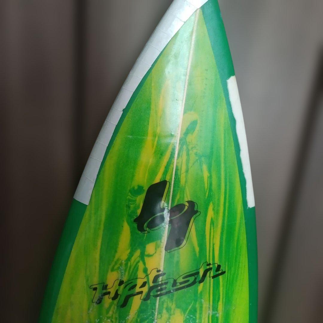 H\"rash ショートボード 緑/黄　175cm