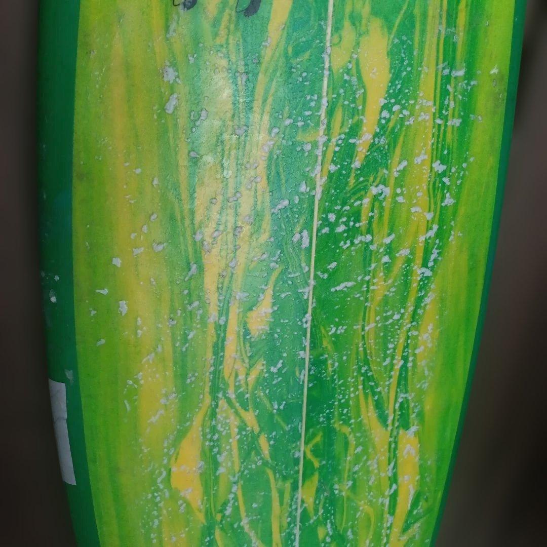 H\"rash ショートボード 緑/黄　175cm