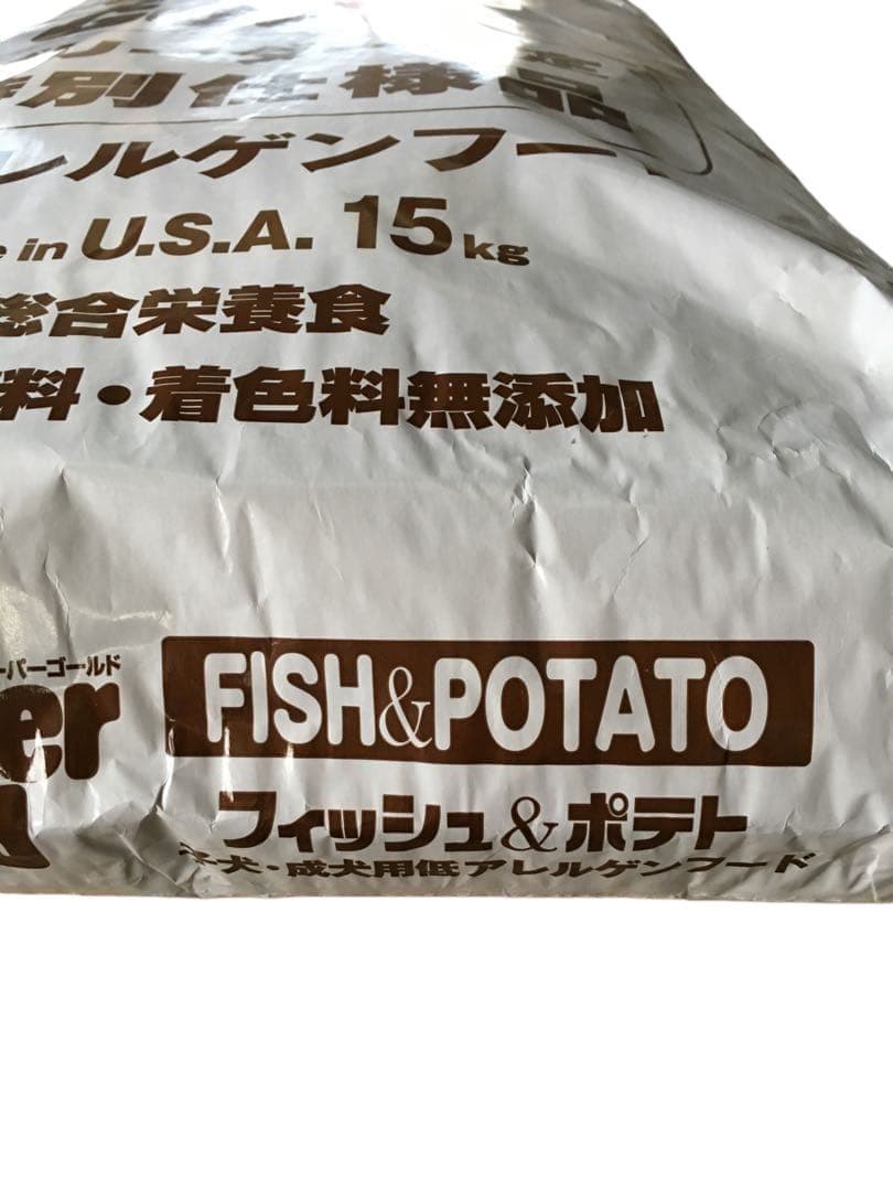 森乳 スーパーゴールド フィッシュ&ポテト 子犬成犬用15kg ブリーダーパック
