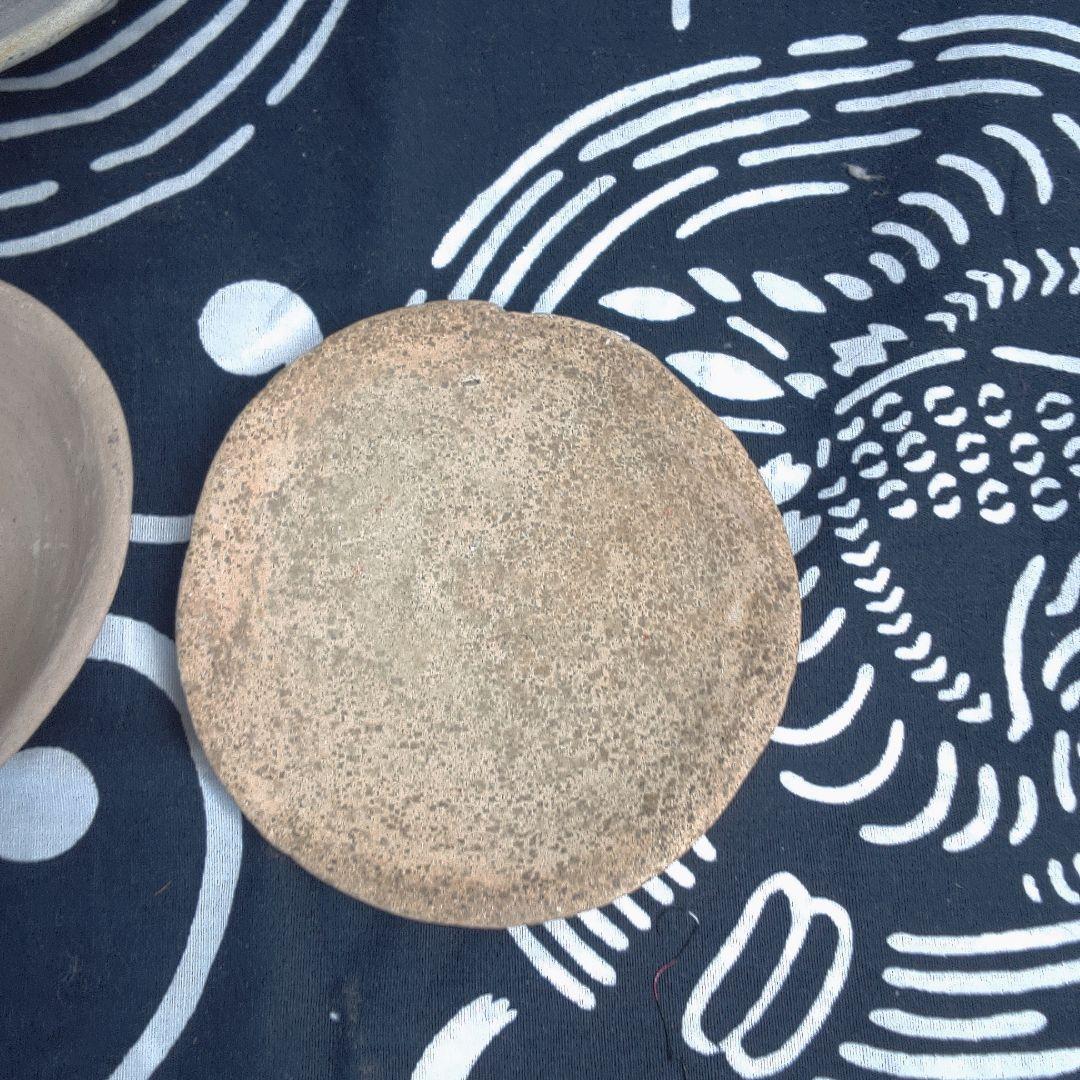 骨董１ 陶器製丸型皿5個セット中古