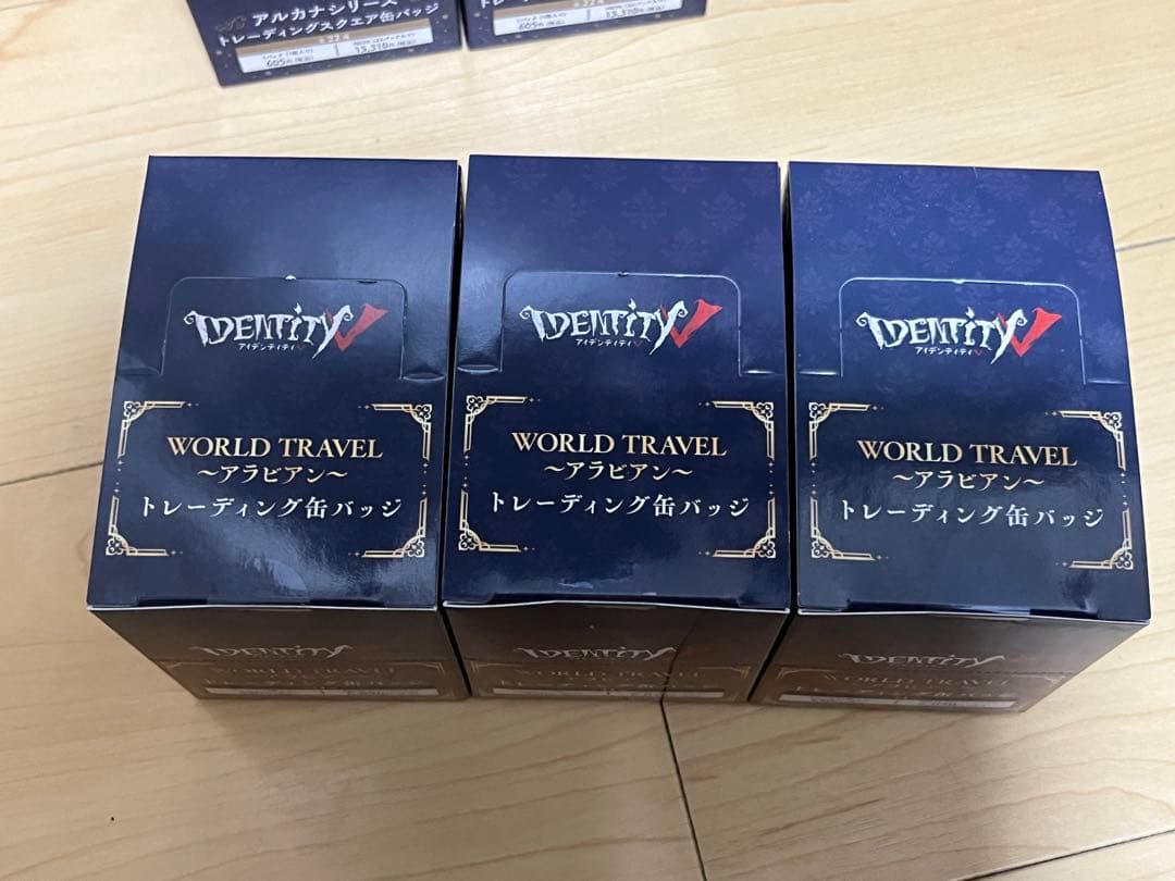 新品未開封　第五人格　WORLD　TRAVEL アラビアン　缶バッジ　3box