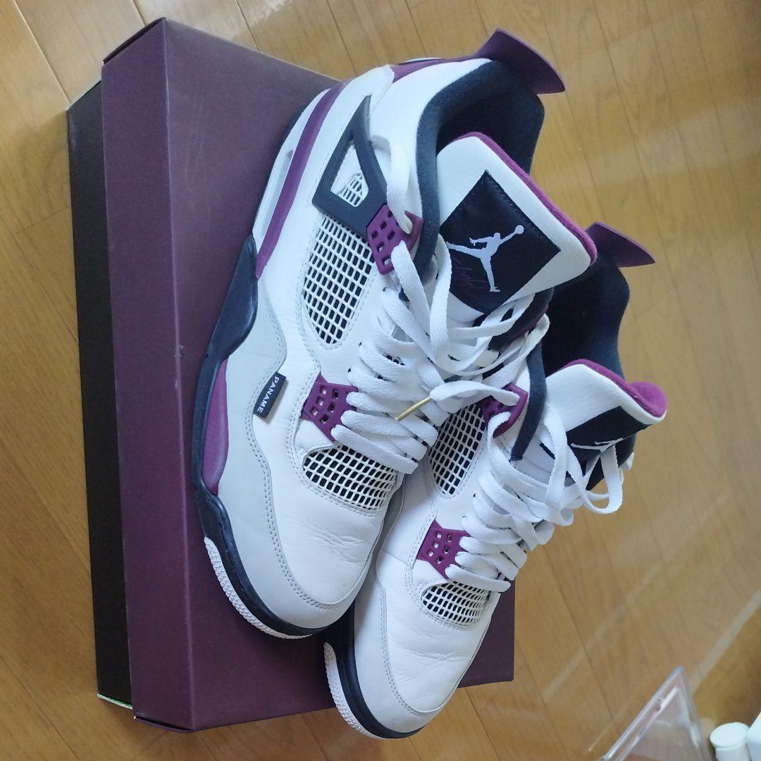 Air Jordan 4 PARIS ホワイト/バーガンディ パリサンジェルマン