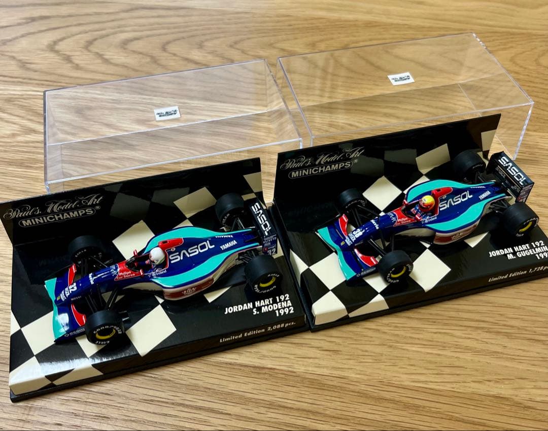 ミニチャンプス 1992年 ジョーダン・ヤマハ192 1/43 2台セット