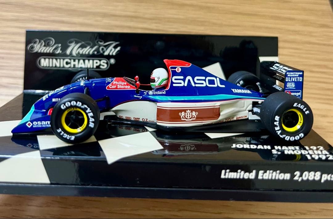 ミニチャンプス 1992年 ジョーダン・ヤマハ192 1/43 2台セット