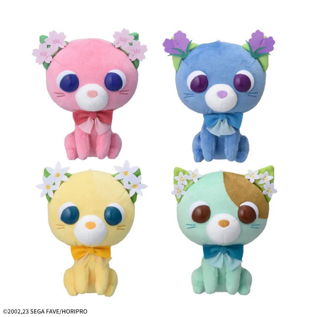 【匿名配送】お茶猫 全4種コンプリート お茶犬 2種 ぬいぐるみ 6点セット