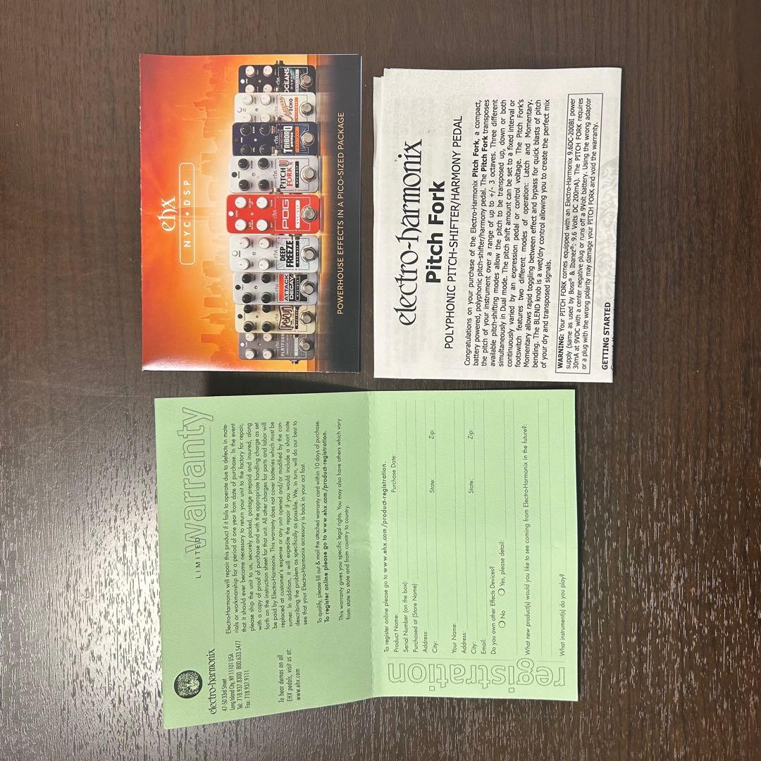 electro-harmonix Pitch Fork ギターエフェクター
