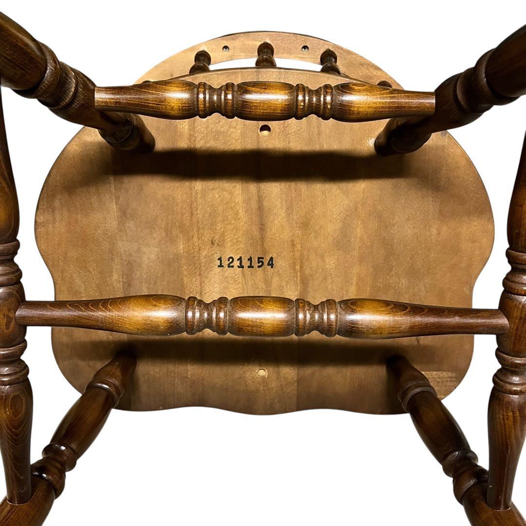 【送料無料】飛騨産業 キツツキ ウィンザーチェア アームチェア アンティーク ②