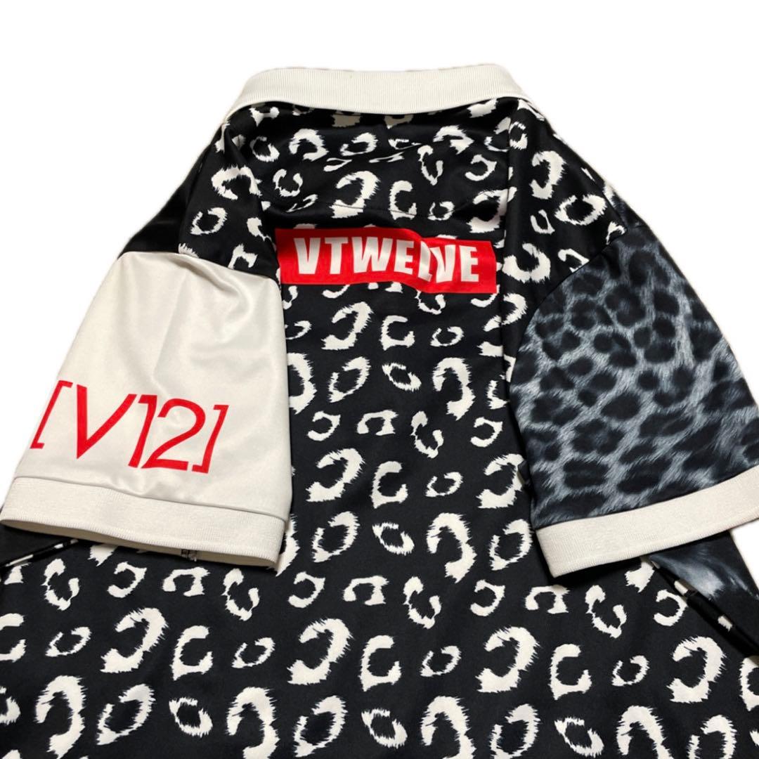 VTWELVE ヴィトゥエルヴ リアルレオパード ヒョウ柄 ポロシャツ