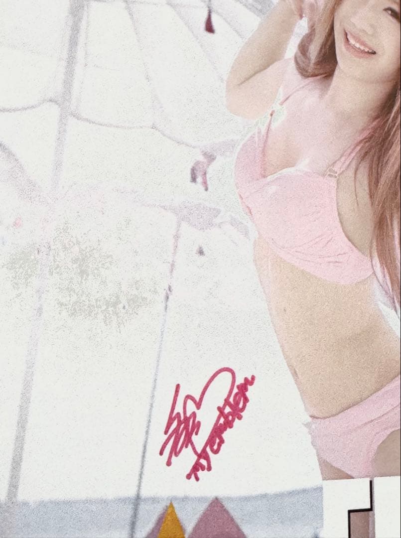 スターダム 鹿島沙希 直筆サイン & キスマーク入り 写真集 EMBLEM