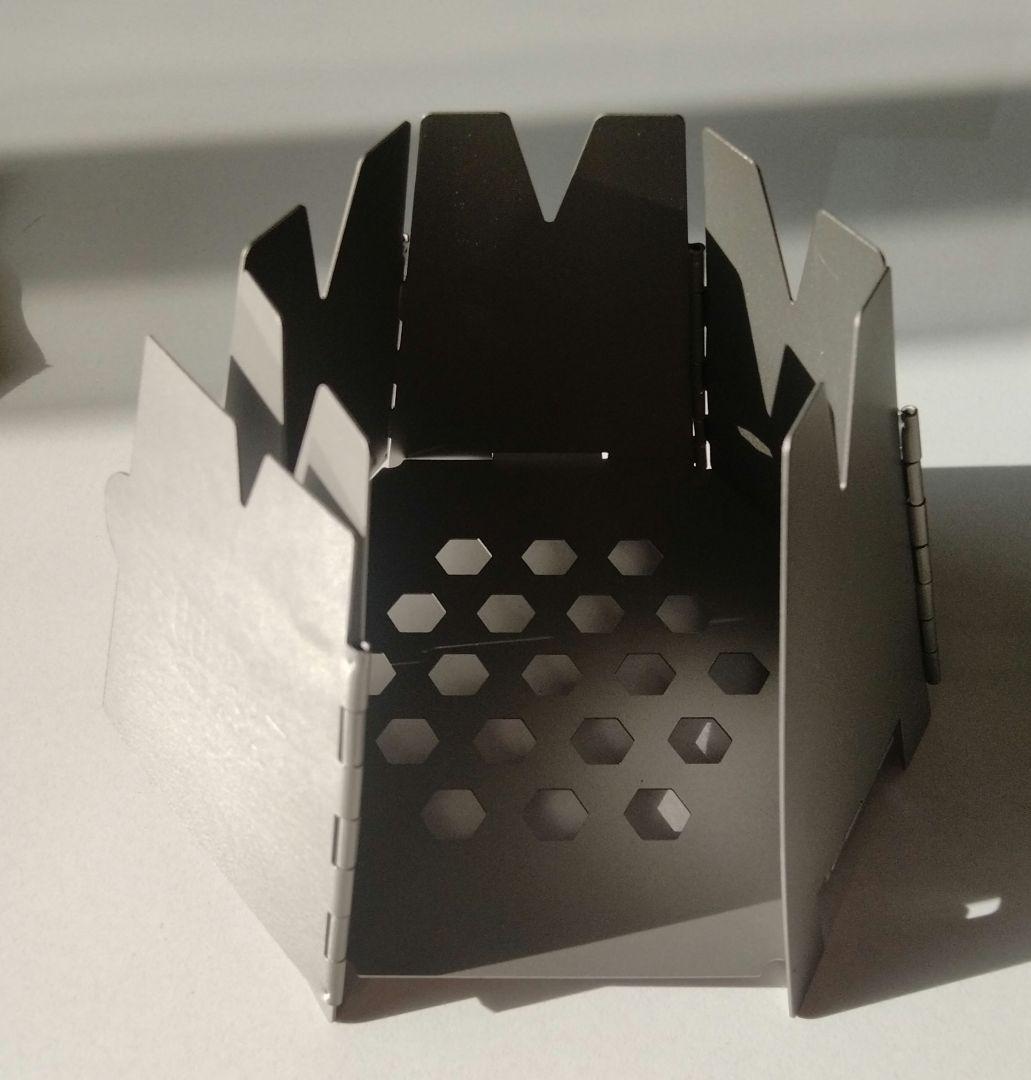 チタン　ヘキサゴンウッドストーブ&五徳