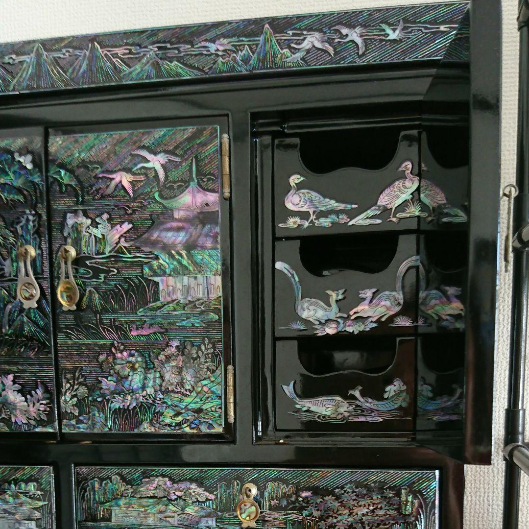 螺鈿のアクセサリーケース