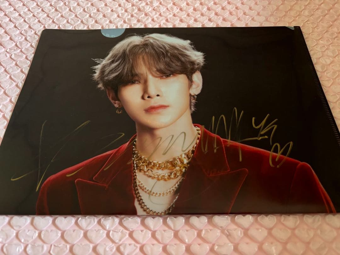 ateez アチズ　ヨサン　リリイベ　サイン入り　クリアファイル