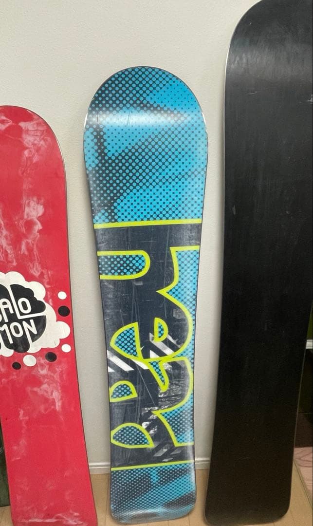 スノーボード3点セット、カバー付き