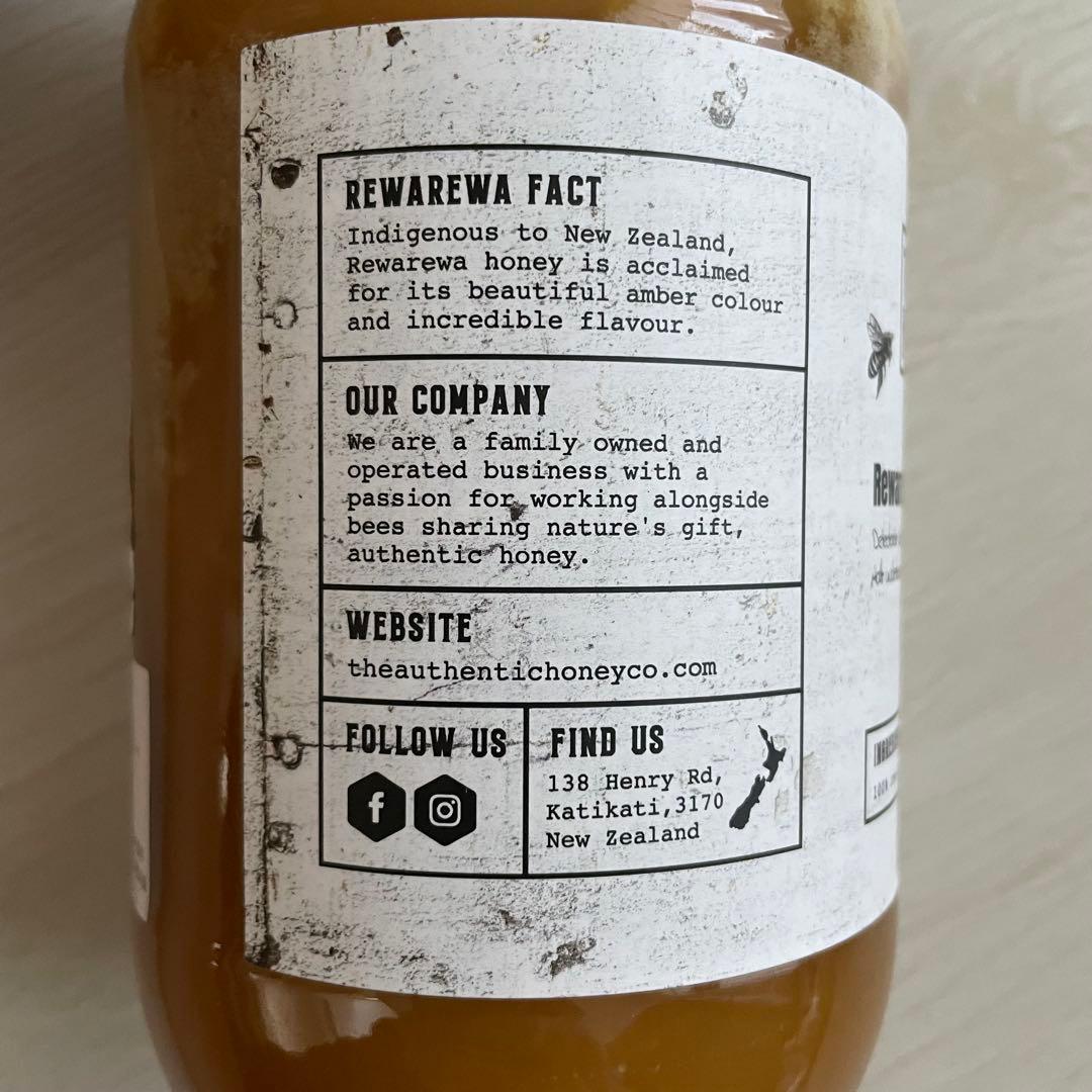 【貴重なはちみつ】RewaRewa Honey 1KG