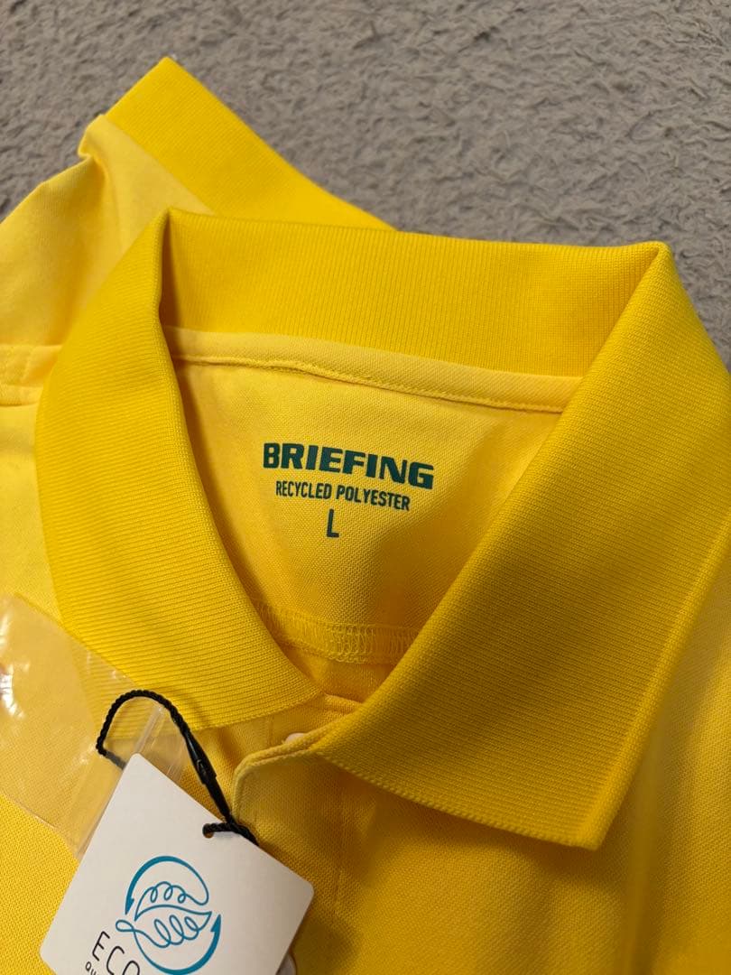 新品　ブリーフィング　ポロシャツ　イエロー ポロシャツ Lサイズ　ポリエステル