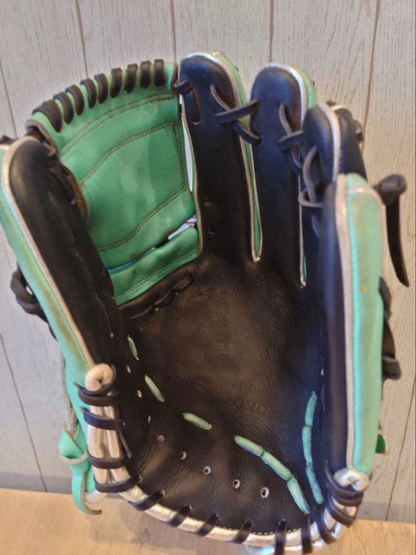 TAMAZAWA 軟式グローブ エメラルドグリーン/黒