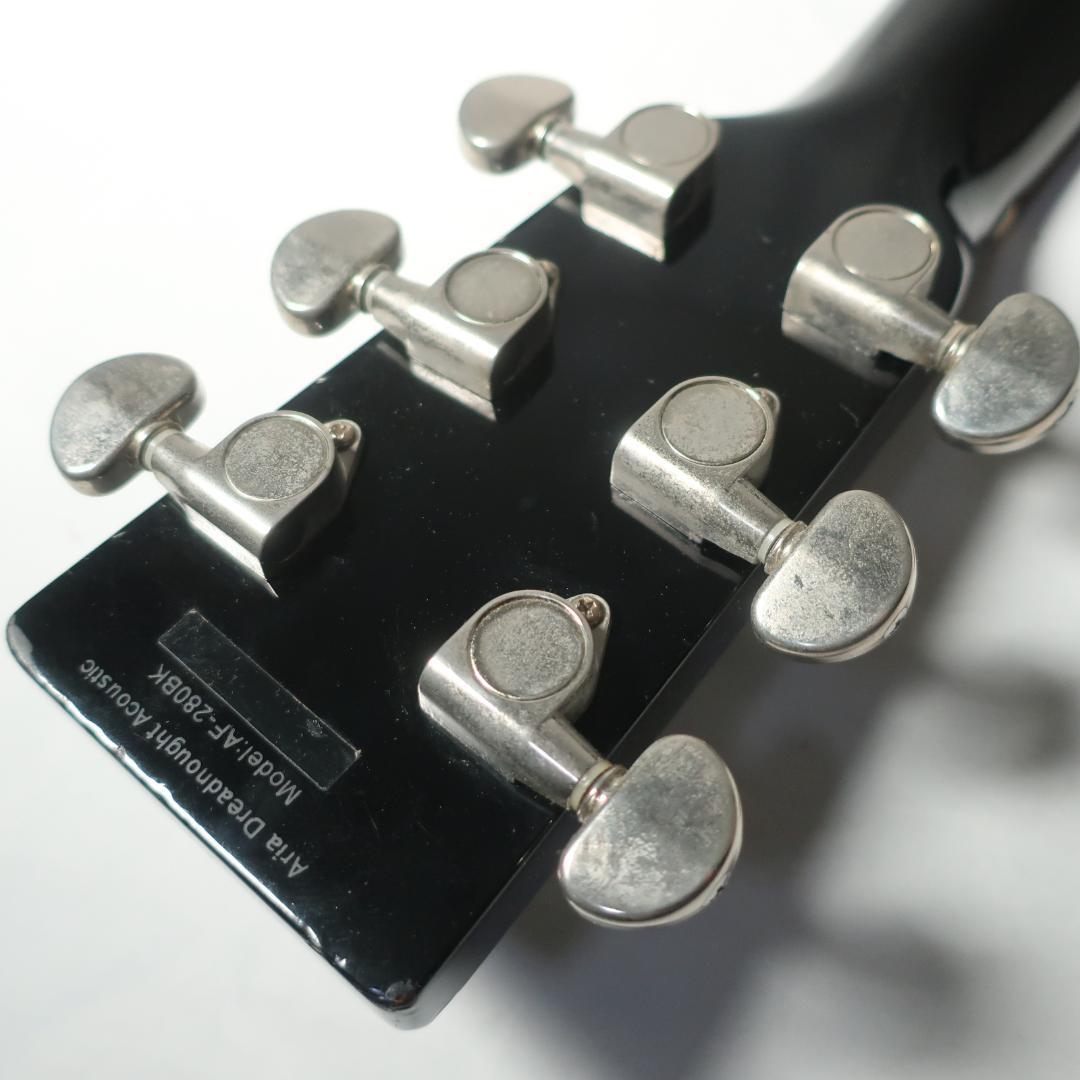 Aria Dreadnought AF-280BK ギター ケース付