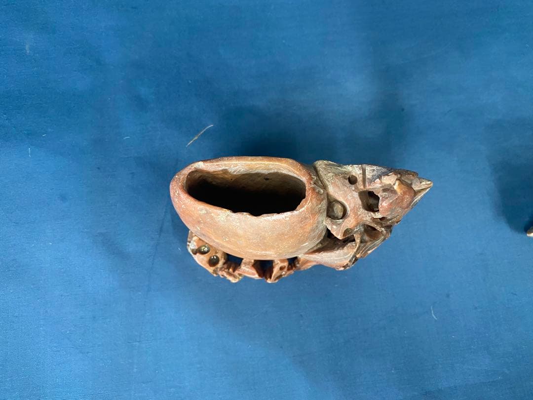 中国美術　置物　入れ物　石　骨董　アンティーク