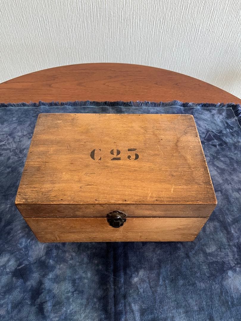 アンティーク雑貨 france vintage stencil wood box
