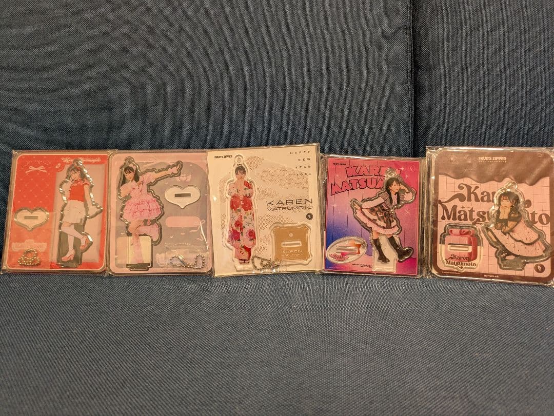 引退品　松本かれんアクスタセット　22種　フルーツジッパー