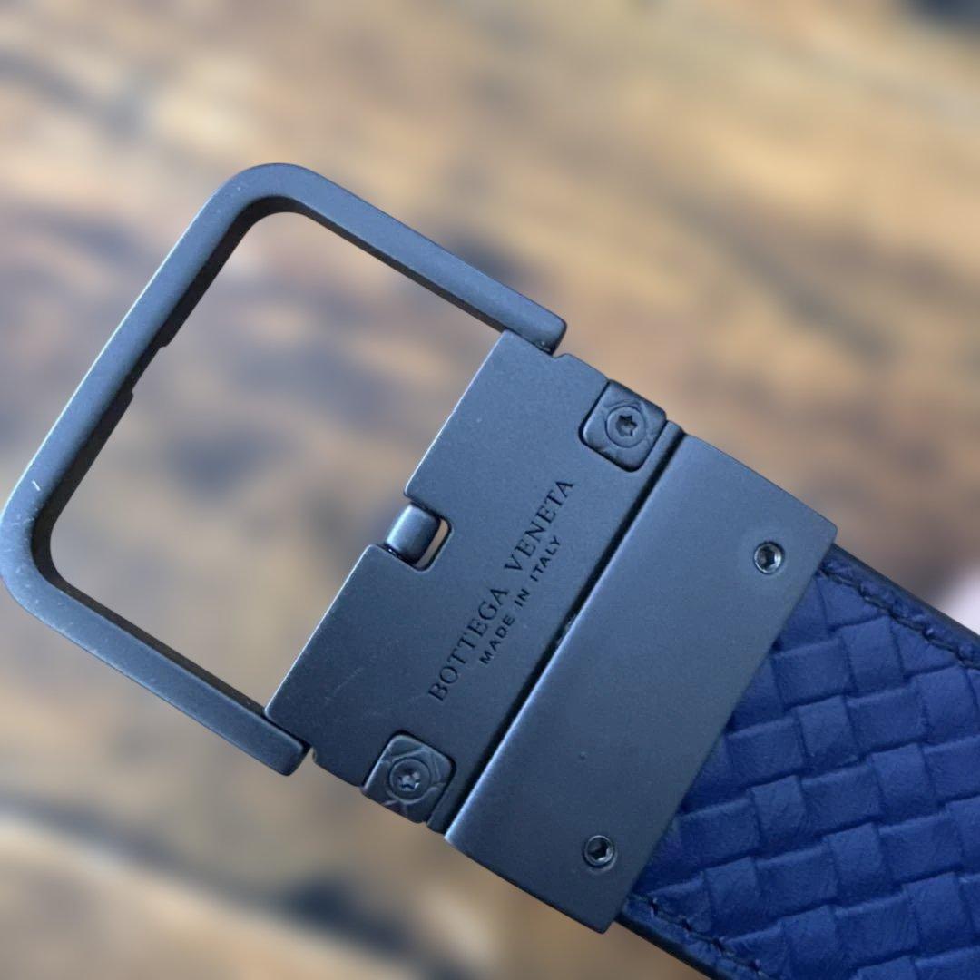 【新品未使用】ボッテガヴェネタ ベルト イントレチャート ブラックベルト