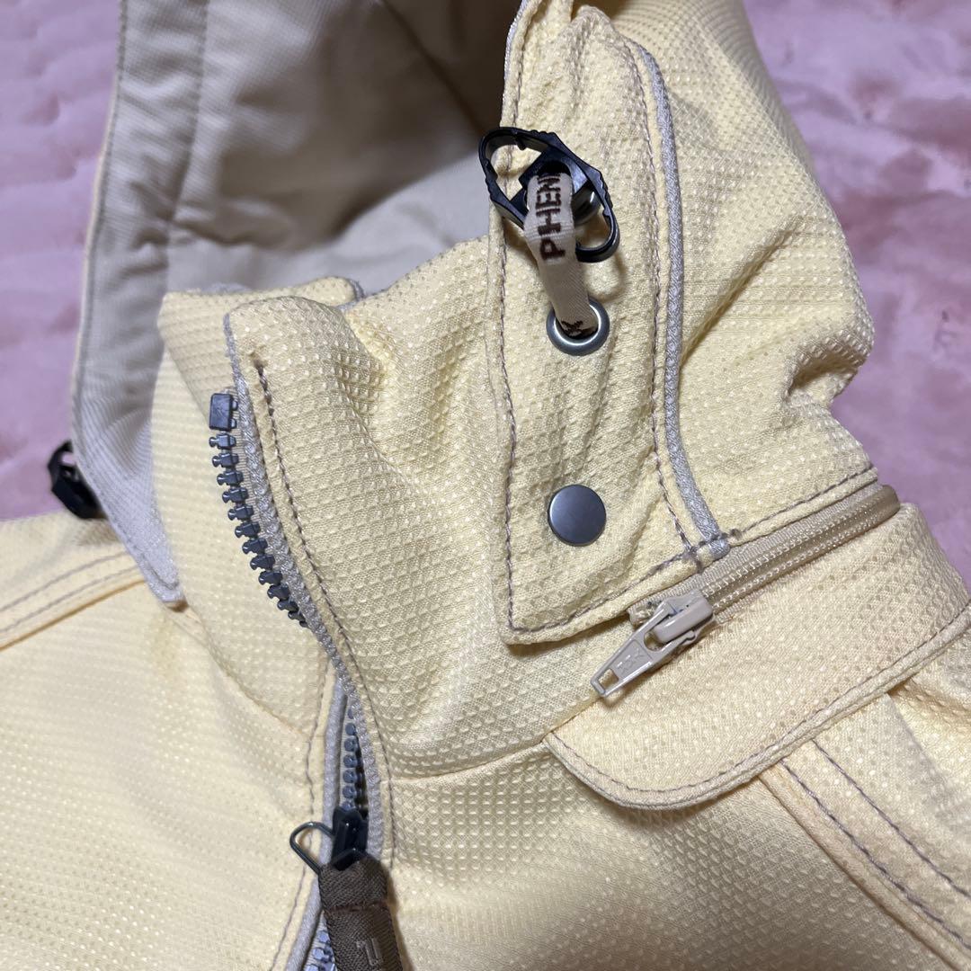 Phenix スノーウェア上下レディース レモンイエロー✖️白& パスケース