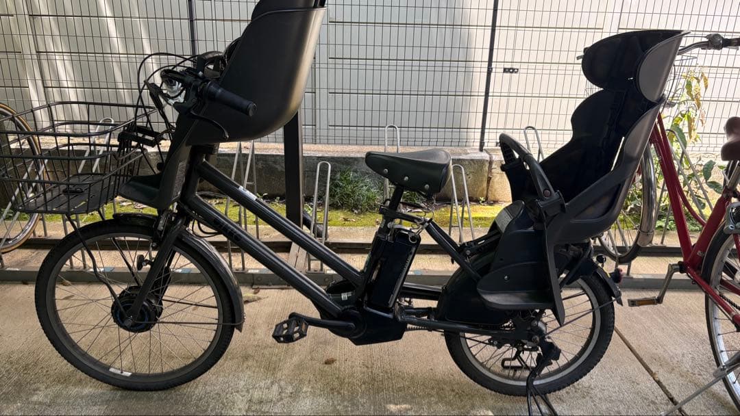 我孫子市　引き取り限定　ビッケ　bikke ３人乗り　電動自転車　不具合有り
