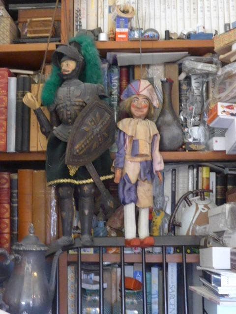 本格的な操り人形です。ドンキホーテと道化師。ヴィンテージです