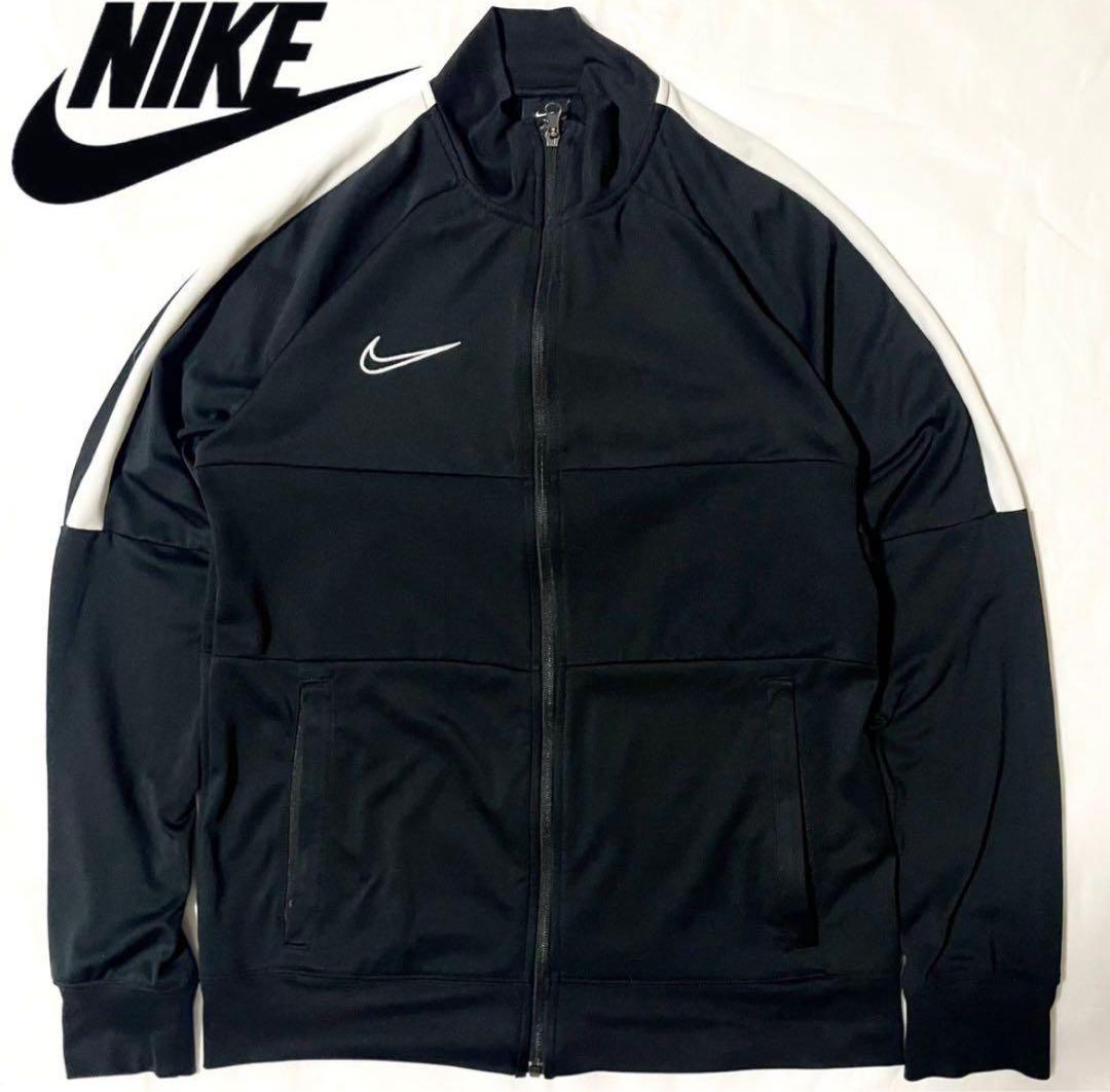 ナイキ セットアップ トラックスーツ バイカラー ブラック 上下 M XL