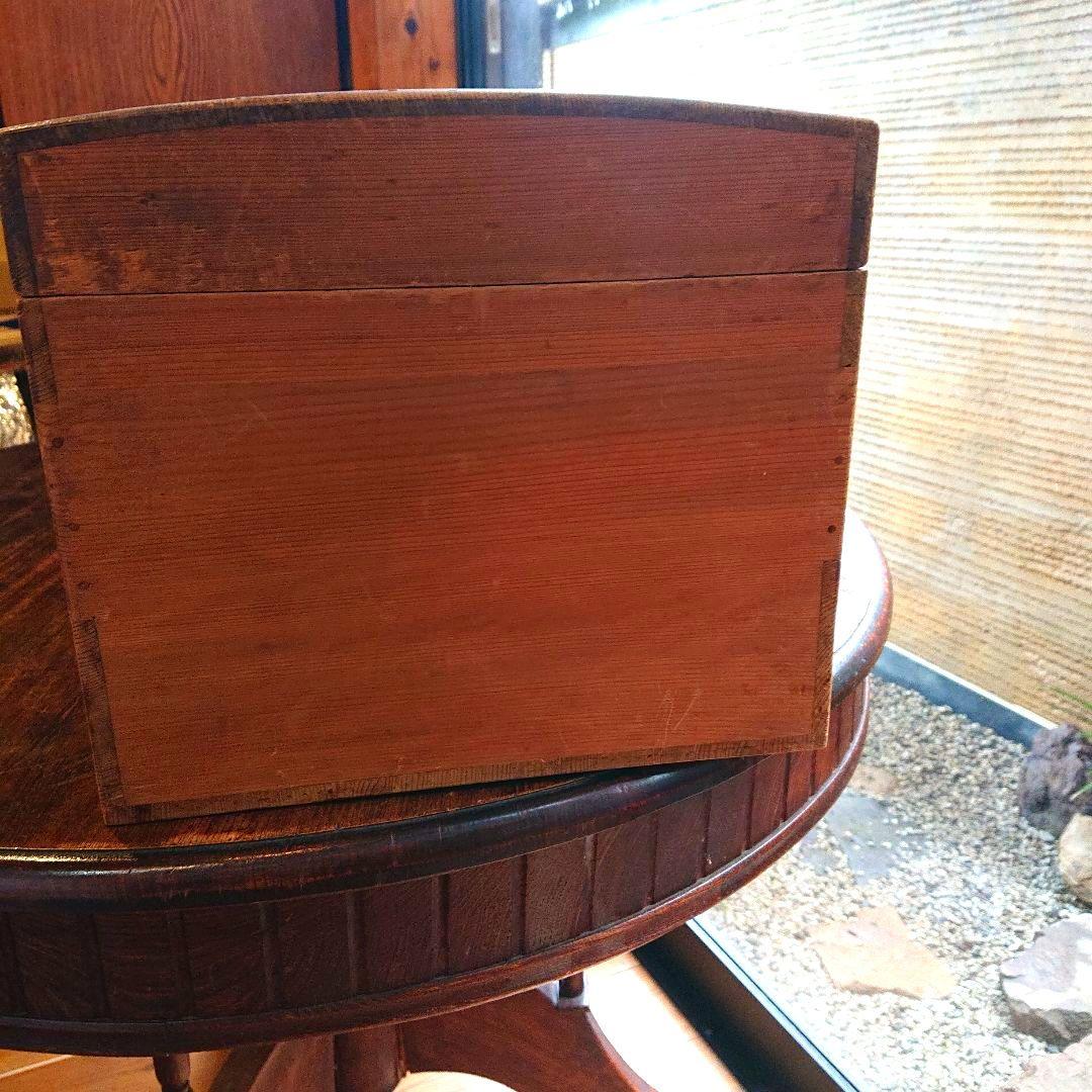 今月中の値下げです！骨董 総檜 軸箱