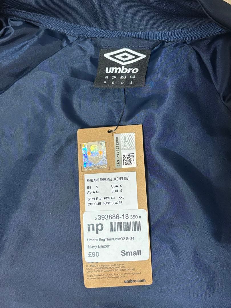 [新品未使用]ラグビーイングランド代表 サーマルジャケット