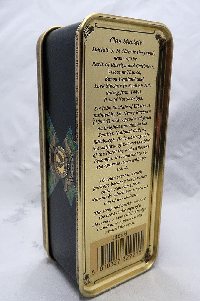 グレンフィディック１２年シングルモルトウィスキー 缶ケース入ミニチュアボトル