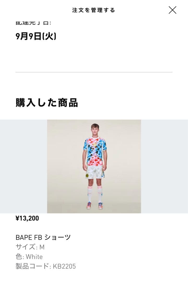 BAPE ADIDAS FB SHORTSアディダスエイプコラボ限定サッカー
