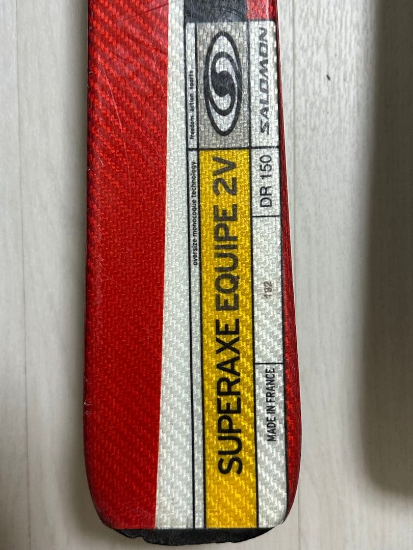 SALOMONスキー板 SUPERAXE EQUIPE 2V ビンディング付