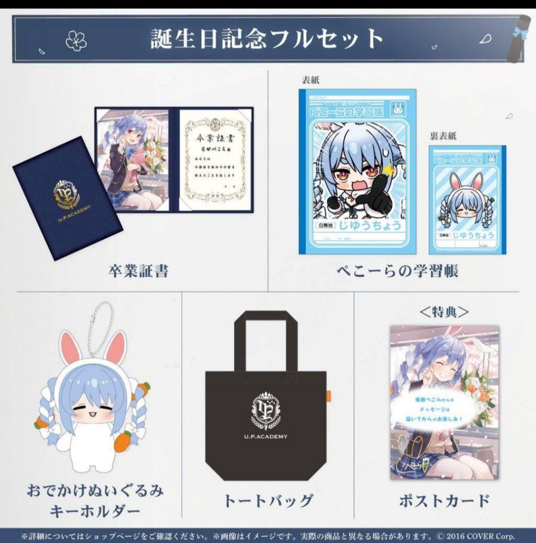 兎田ぺこら 誕生日記念2024　ホロライブ　フルセット サイン入りポストカードc