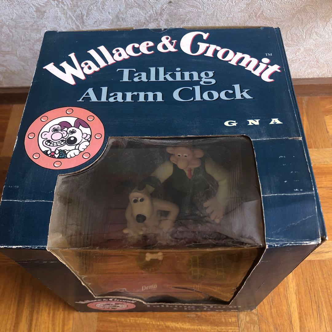 未使用　ウォレス&グルミット時計　トーキング　アラーム　クロック