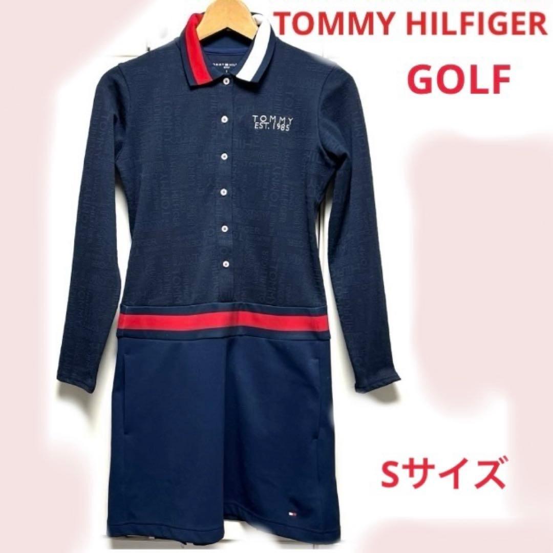 定価2万【トミーヒルフィガーゴルフ 】ゴルフウェア ワンピース ロゴ　長袖