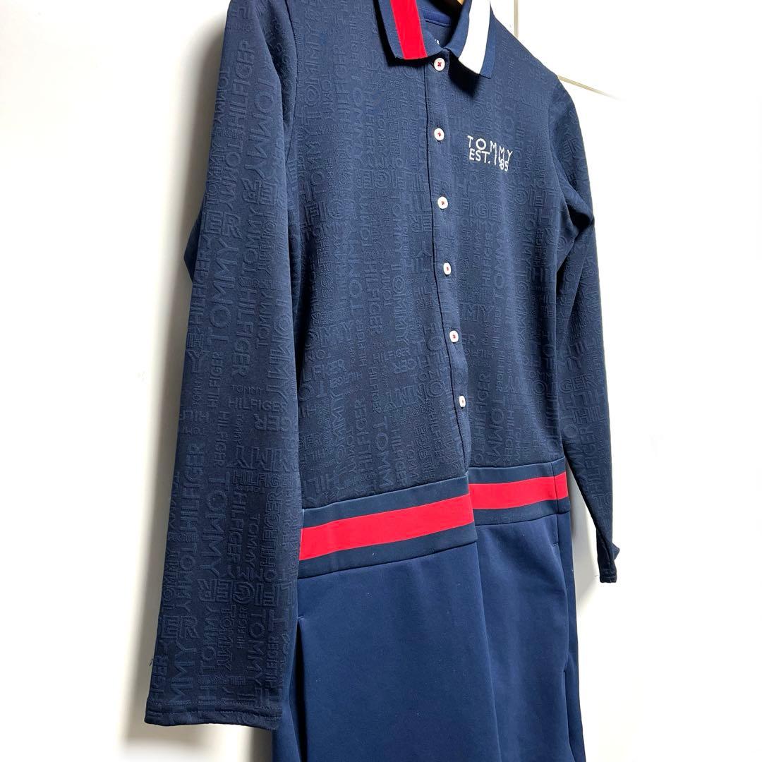 定価2万【トミーヒルフィガーゴルフ 】ゴルフウェア ワンピース ロゴ　長袖