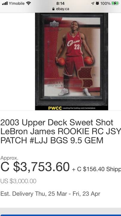 高騰中レブロンジェームズ　ルーキージャージカード　コービーブライアント値下可