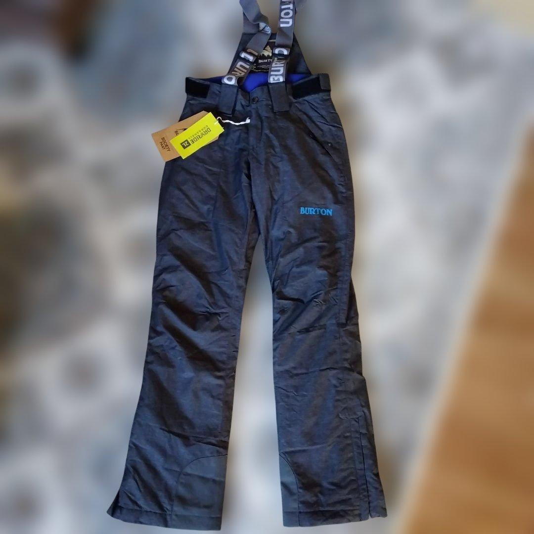 BURTON スノーボードパンツ グレー サスペンダー着脱式　日XS-S